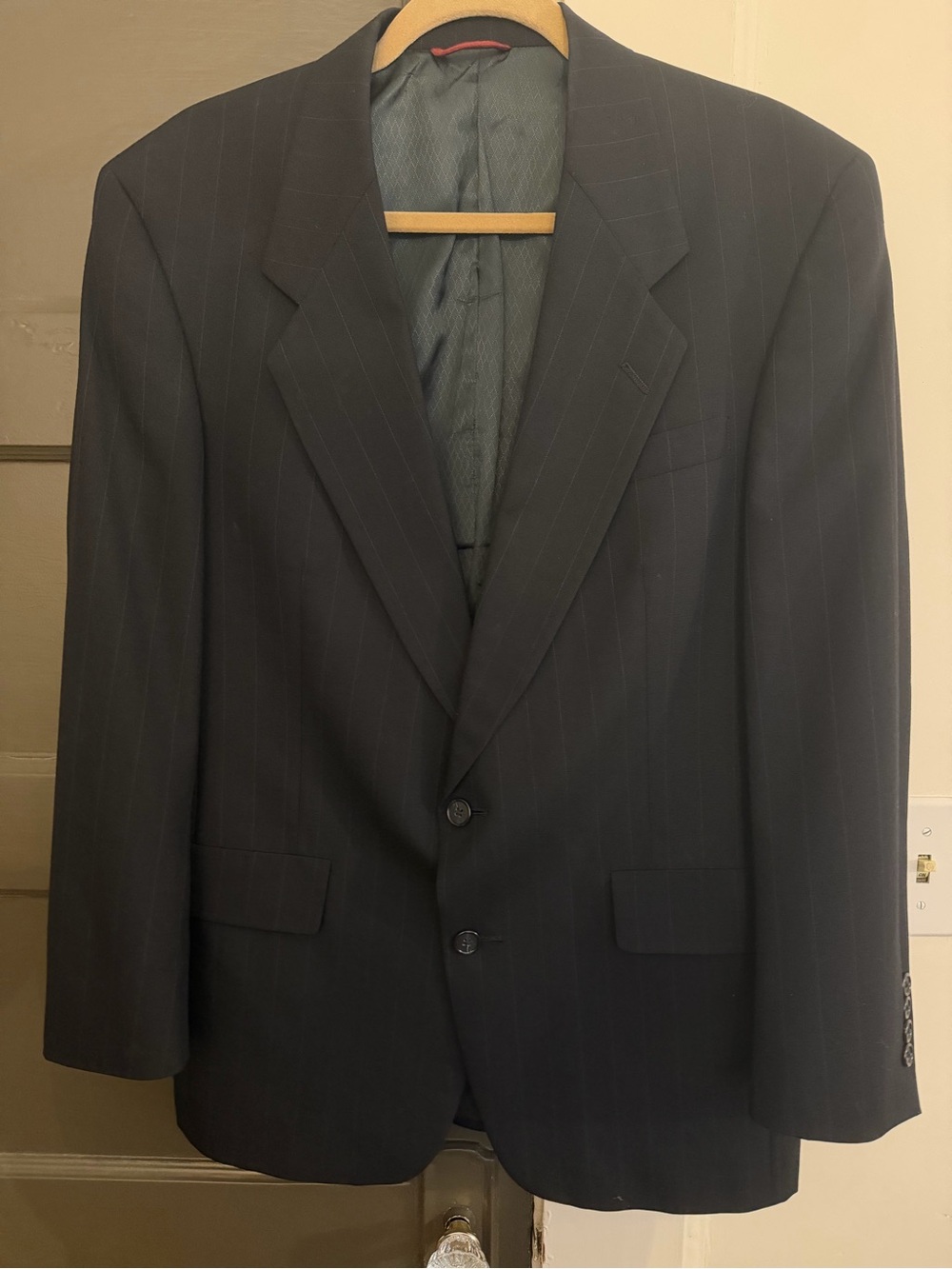 Wool Pinstripe Suit